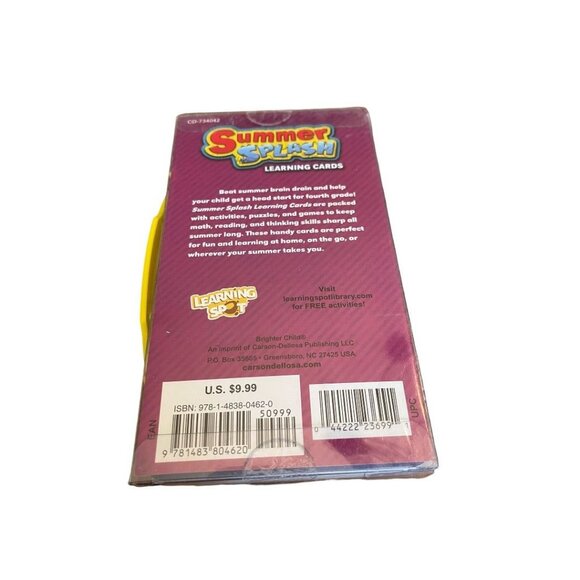 Carson-Dellosa Summer Splash 60 Learning Cards Bridging 3-4 - Picture 10 of 10